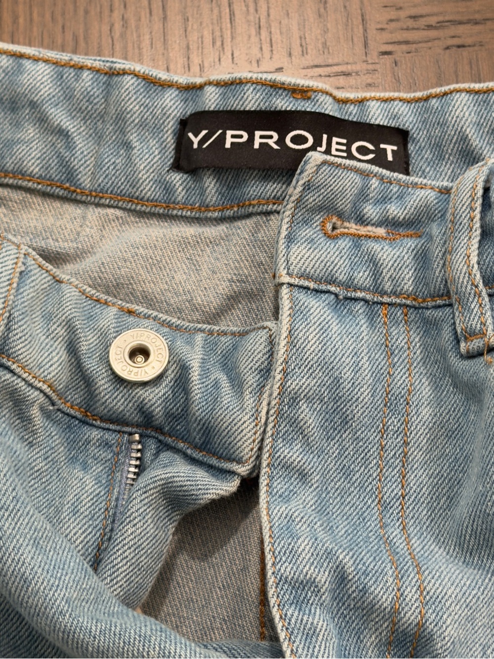 Y/PROJECT
Blue Cutout Denim Midi Skirt us26 - Picture 11 of 13
